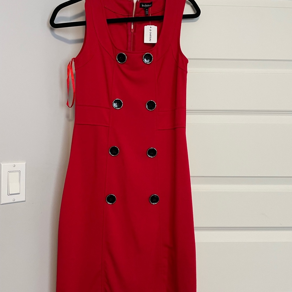 Le Chateau Red Midi Dress